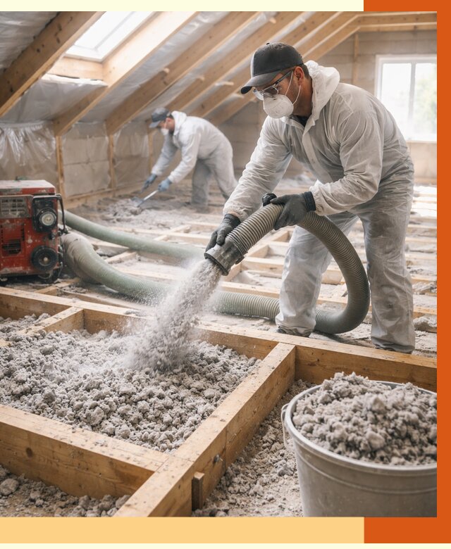 Утепление эковатой в Богородицке от 3152 руб./м2 — монтаж и задувка | ТепломастерБгд