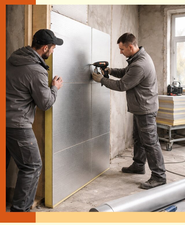 Утепление PIR панелями домов и зданий в Богородицке