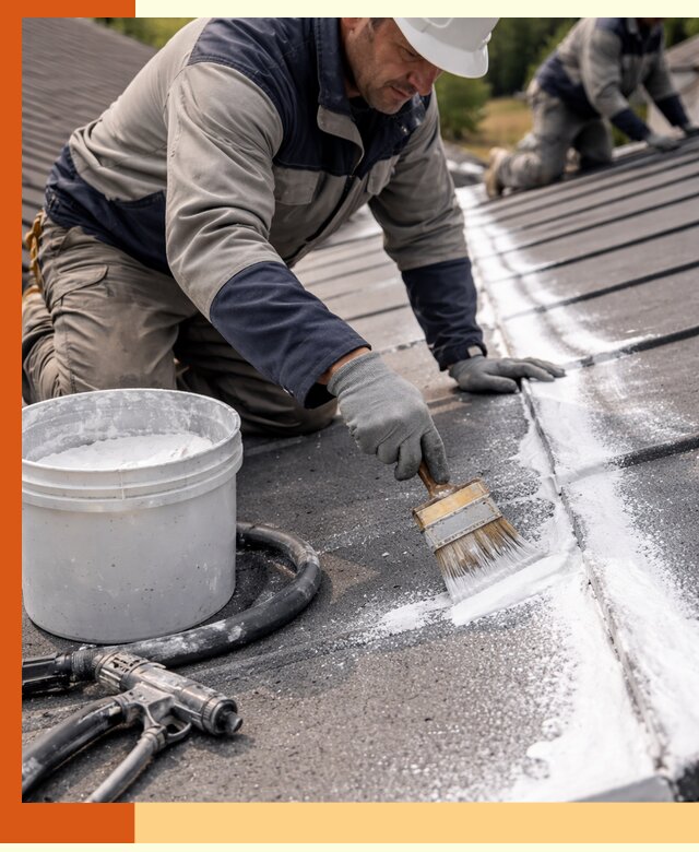 Утепление кровли жидкой теплоизоляцией в Богородицке