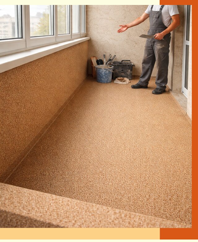 Утепление балкона жидкой пробкой в Богородицке от 3900 руб/м² под ключ | ТепломастерБгд