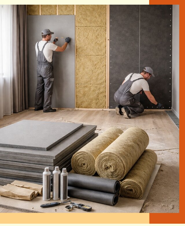 Шумоизоляция дома в Богородицке от 4809 руб/м2 — комплексная звукоизоляция под ключ | ТепломастерБгд