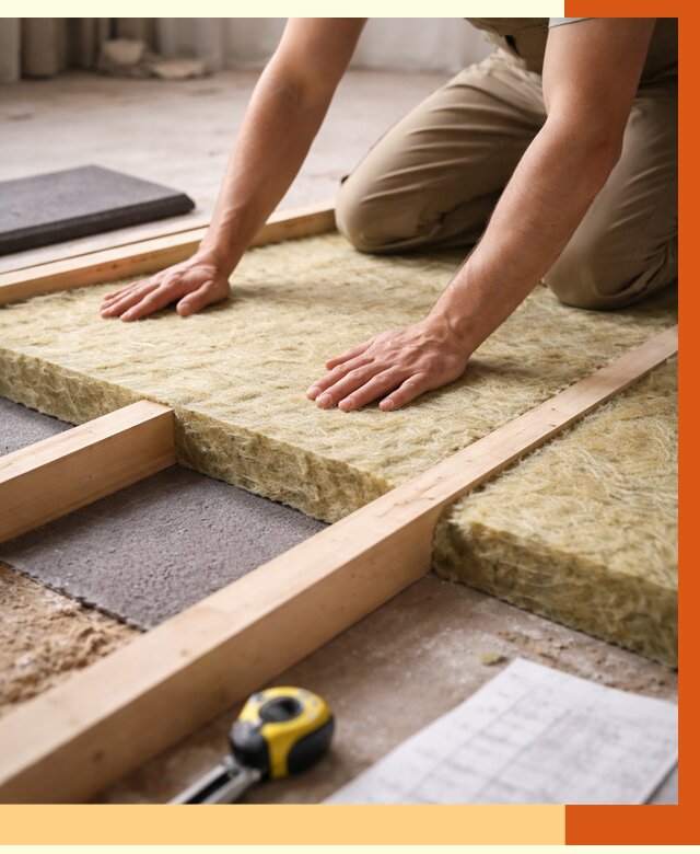 Шумоизоляция пола в Богородицке от 1336 руб./м² — профессиональная звукоизоляция | ТепломастерБгд