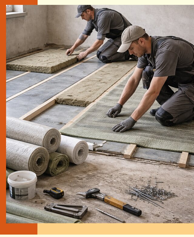 Шумоизоляция пола в Богородицке — профессиональная звукоизоляция помещений