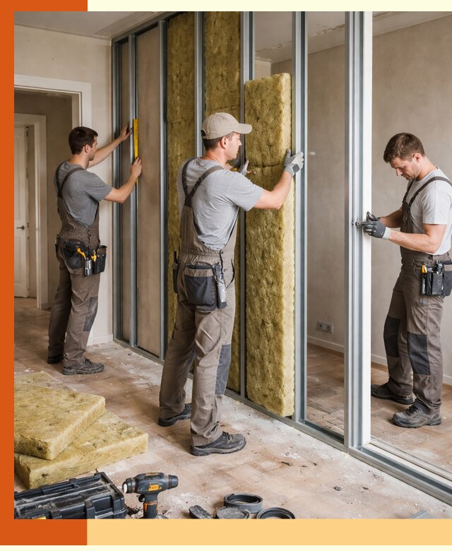 Шумоизоляция межкомнатных перегородок в Богородицке эффективно и надёжно