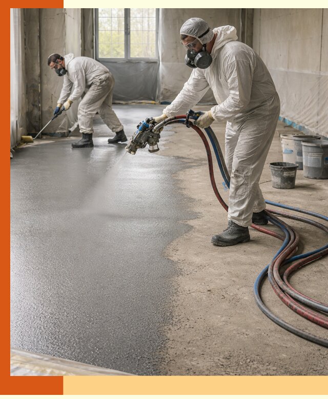 Гидроизоляция полимочевиной полов и конструкций в Богородицке