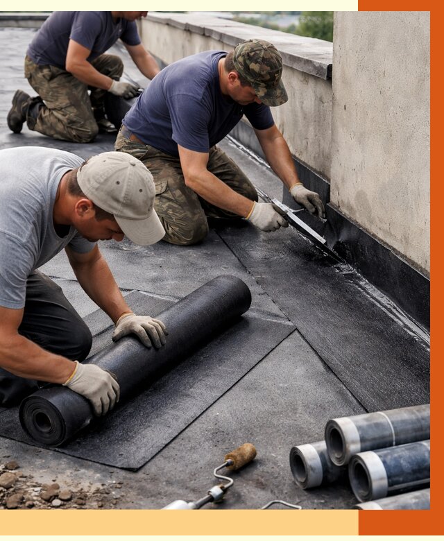 Гидроизоляция кровли в Богородицке от 4809 руб. — профессиональная гидроизоляция крыши | ТепломастерБгд