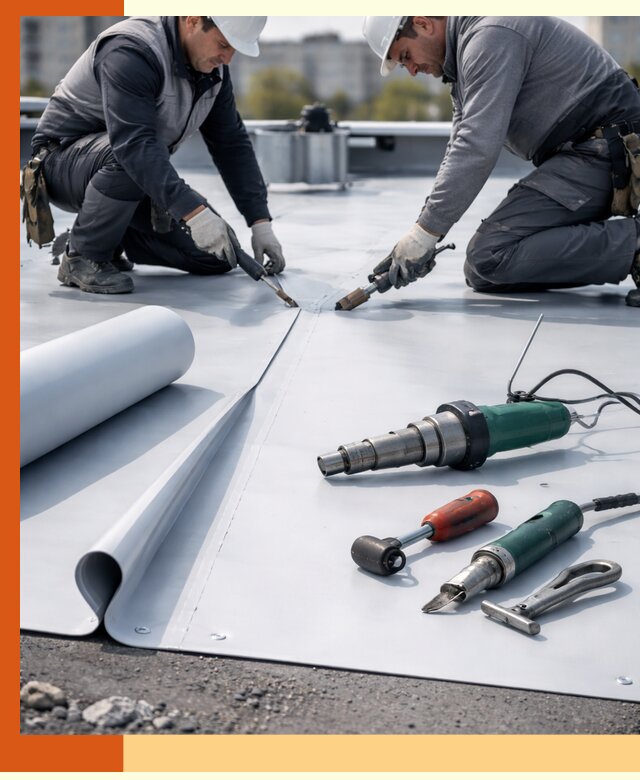 Гидроизоляция мембранной кровли в Богородицке: монтаж и ремонт быстро