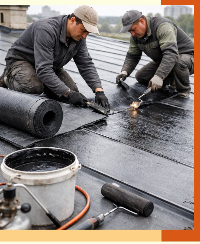 Гидроизоляция фальцевой кровли в Богородицке от 8015 руб. под ключ | ТепломастерБгд