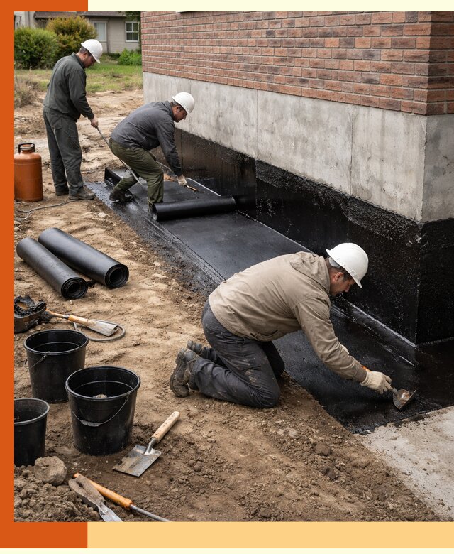 Гидроизоляция фундамента в Богородицке: надежная защита строений