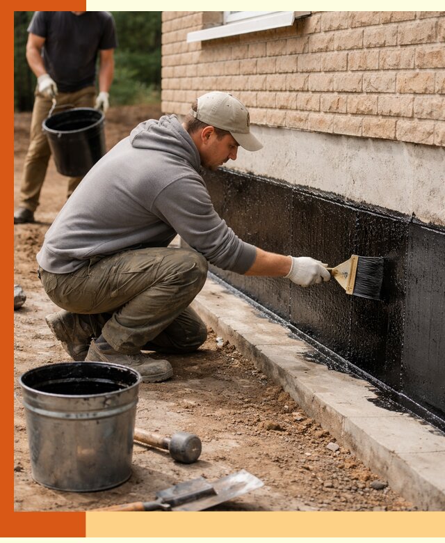 Гидроизоляция цоколя домов и зданий в Богородицке эффективными методами