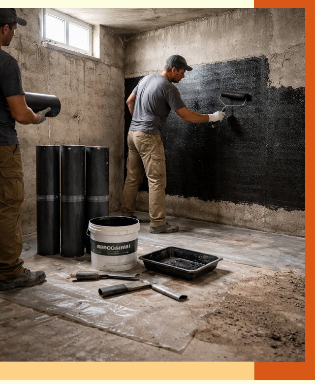 Гидроизоляция подвала в Богородицке от 3740 руб. под ключ | Профессионально — ТепломастерБгд