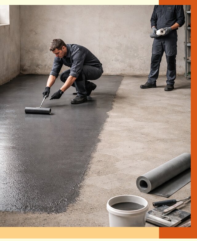 Гидроизоляция гаражного пола в Богородицке от 3740 руб./м² — ТепломастерБгд профессионально