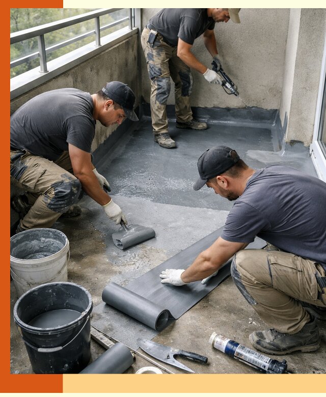 Гидроизоляция балкона в Богородицке: надежная защита от протечек