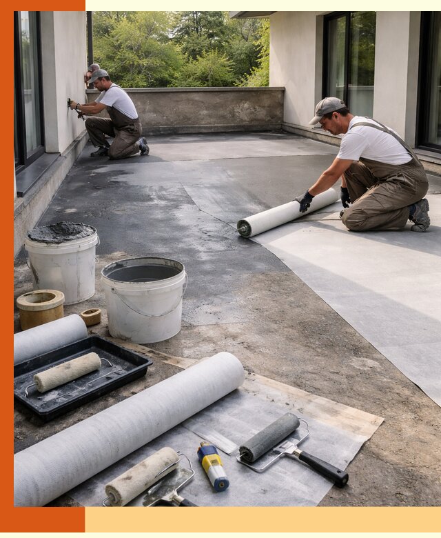 Гидроизоляция террасы в Богородицке — надежная защита от влаги и протечек