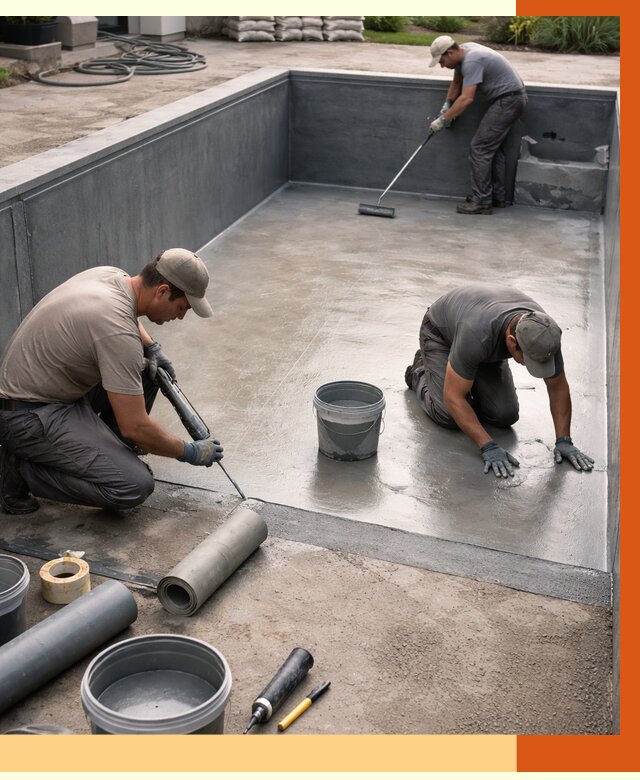 Профессиональная гидроизоляция бассейна в Богородицке от 6946 руб. за м2 | ТепломастерБгд