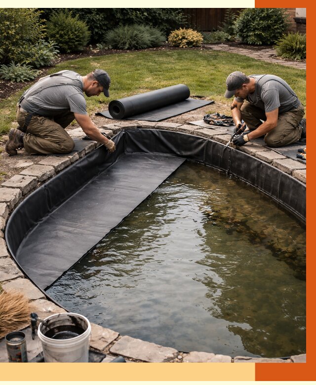 Гидроизоляция пруда в Богородицке от 16029 руб. под ключ | ТепломастерБгд профессионально