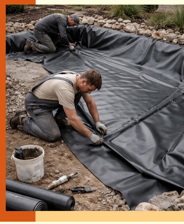 Гидроизоляция пруда в Богородицке: надежная защита и герметизация