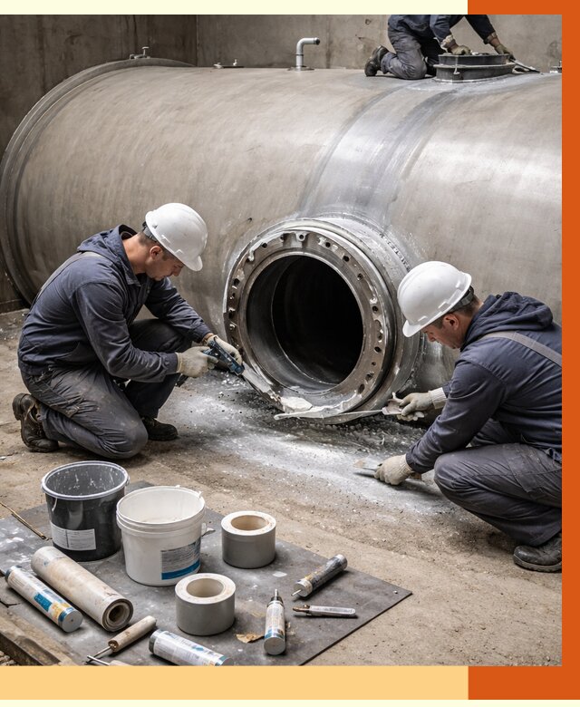 Гидроизоляция резервуара с топливом в Богородицке от 80145 руб. под ключ | ТепломастерБгд