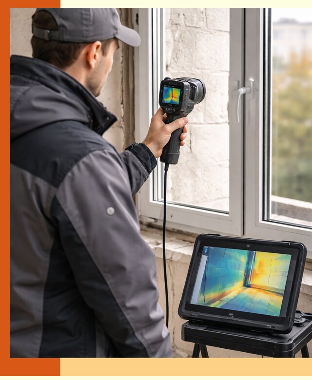 Тепловизионное обследование дома в Богородицке для выявления утечек тепла