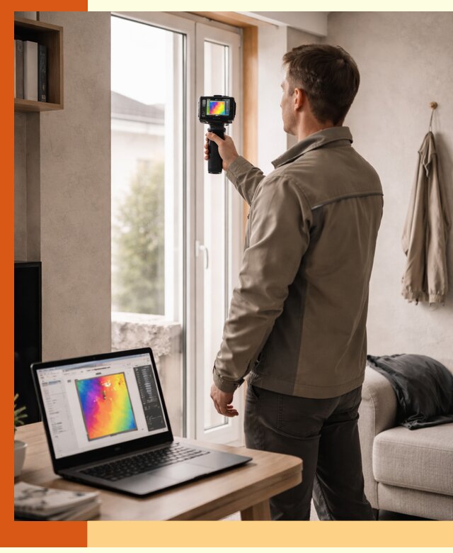 Тепловизионное обследование квартиры в Богородицке для поиска утечек тепла