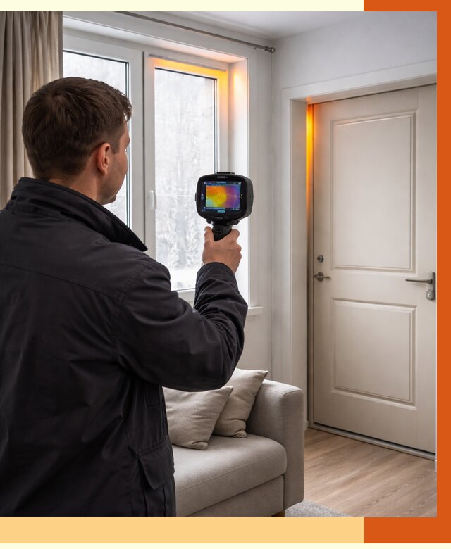 Тепловизионное обследование окон и дверей в Богородицке от 4809 руб. | ТепломастерБгд