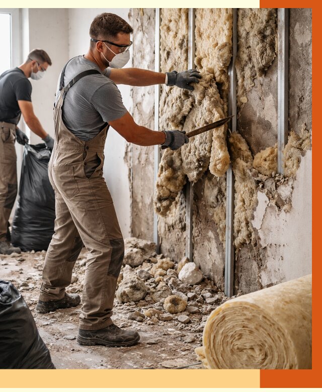 Демонтаж старого утеплителя в Богородицке от 3740 руб. — работы под ключ | ТепломастерБгд