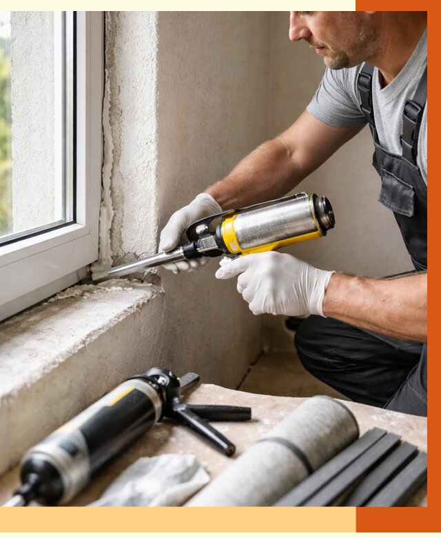 Герметизация стыков и примыканий в Богородицке от 1282 руб. под ключ | ТепломастерБгд