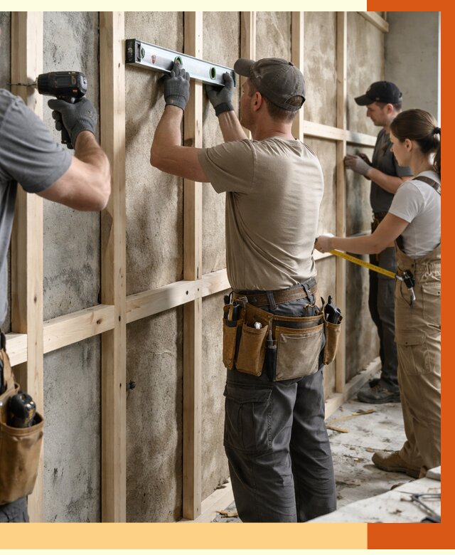 Монтаж обрешетки под утепление в Богородицке от 1229 руб/м² | Заказать у ТепломастерБгд