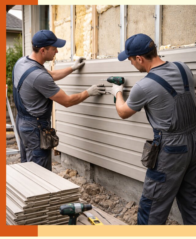 Монтаж сайдинга после утепления в Богородицке качественно и надежно